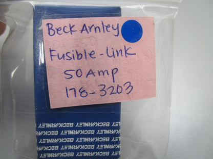 *NEW* 0810 Beck Arnley Fusible Link 50 Amp 178-3203