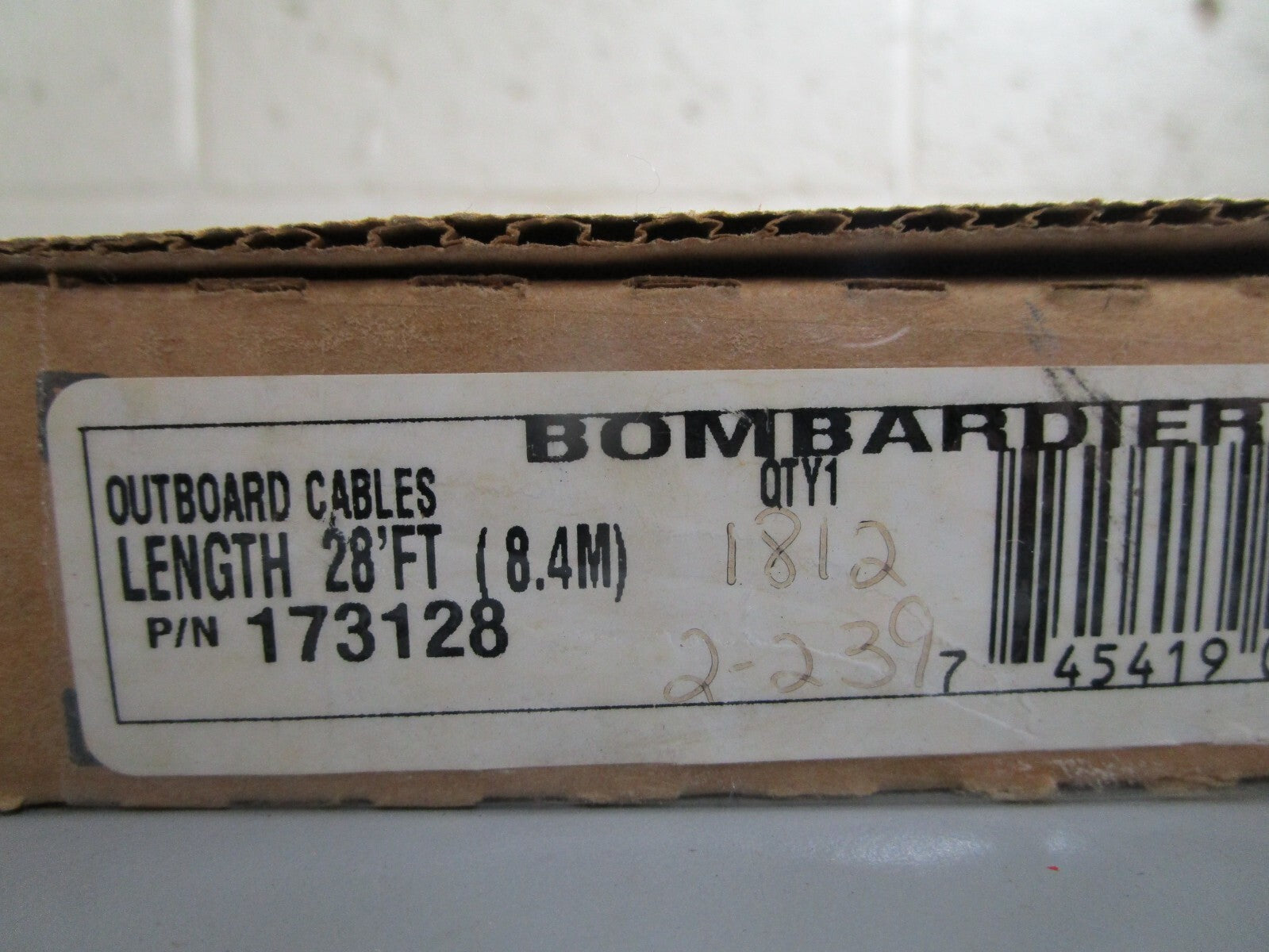 *NEW OEM* 0820 OMC Johnson Evinrude 28' Control Cable 173128 0173128