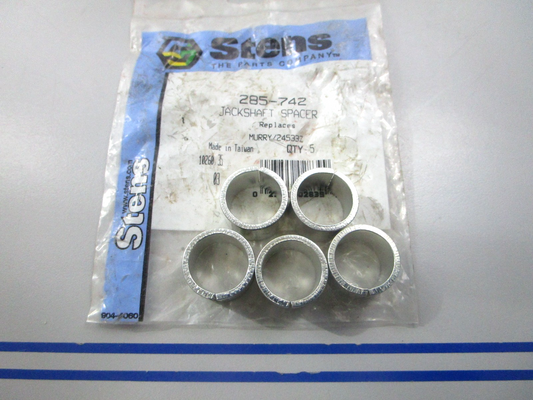 NEW (LOT OF 5) 285-742 Replaces: 24533Z Stens Spacer 0810