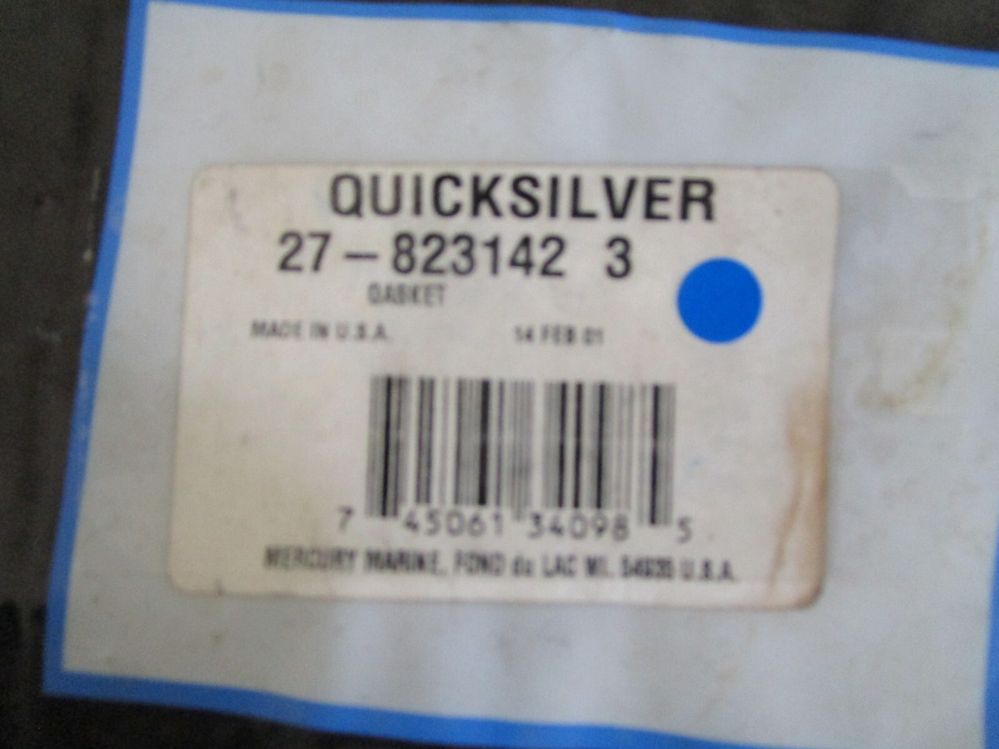 *NEW OEM* 0820 Mercury Quicksilver Gasket 27-823142 3