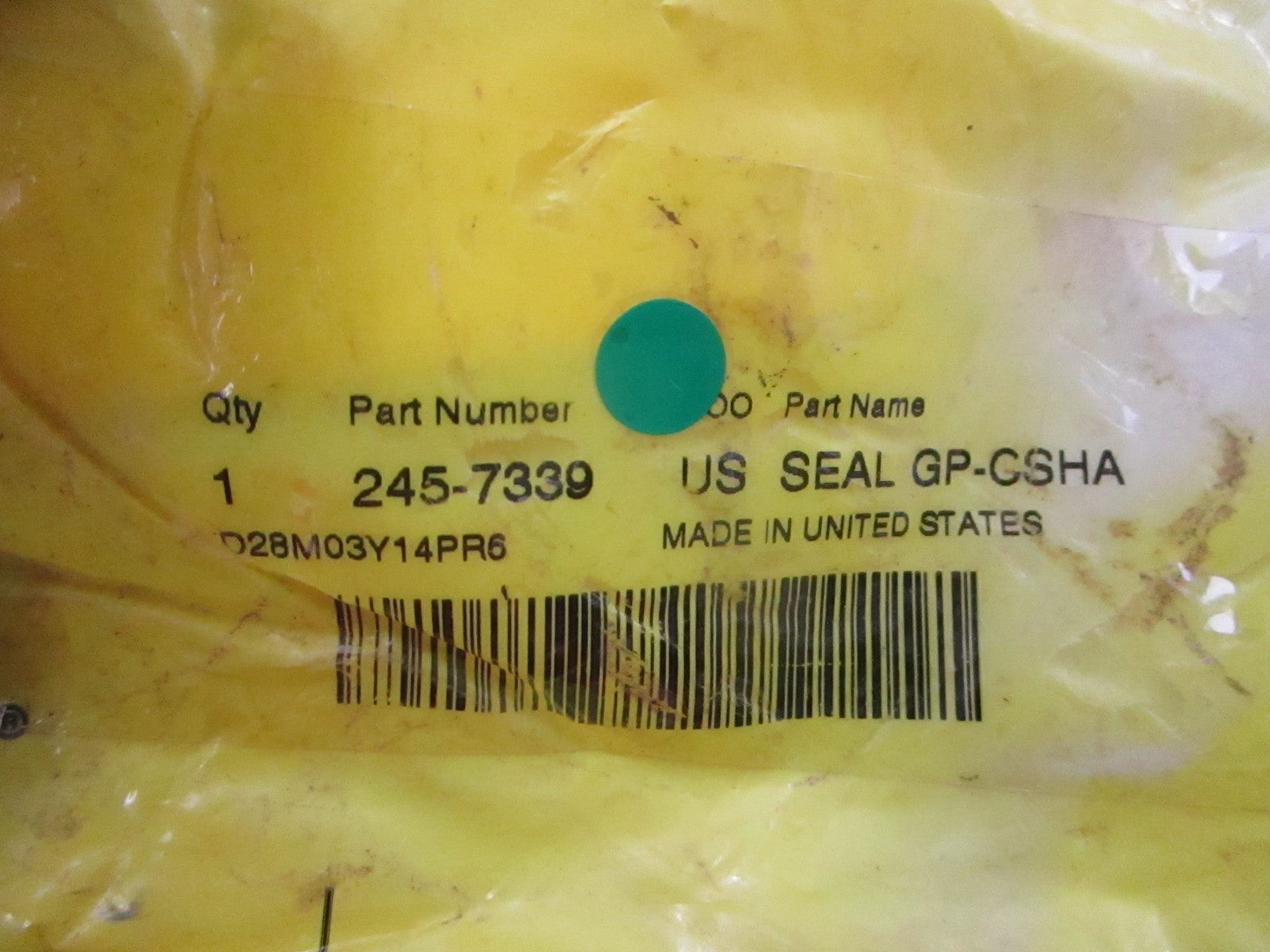 NEW OEM 245-7339 CAT Crankshaft Seal 0810