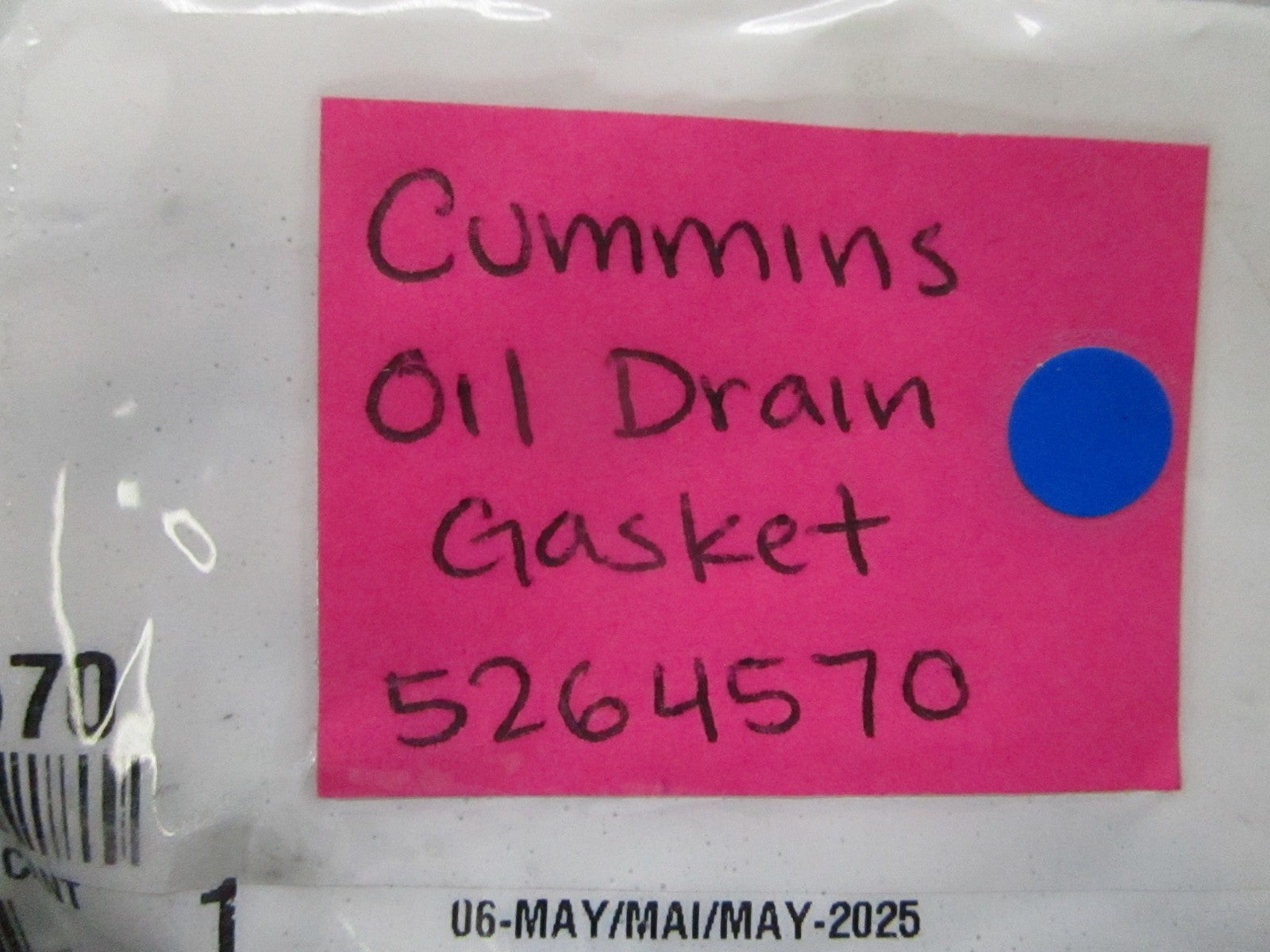 *NEW OEM* 0810 Cummins Oil Drain Gasket 5264570