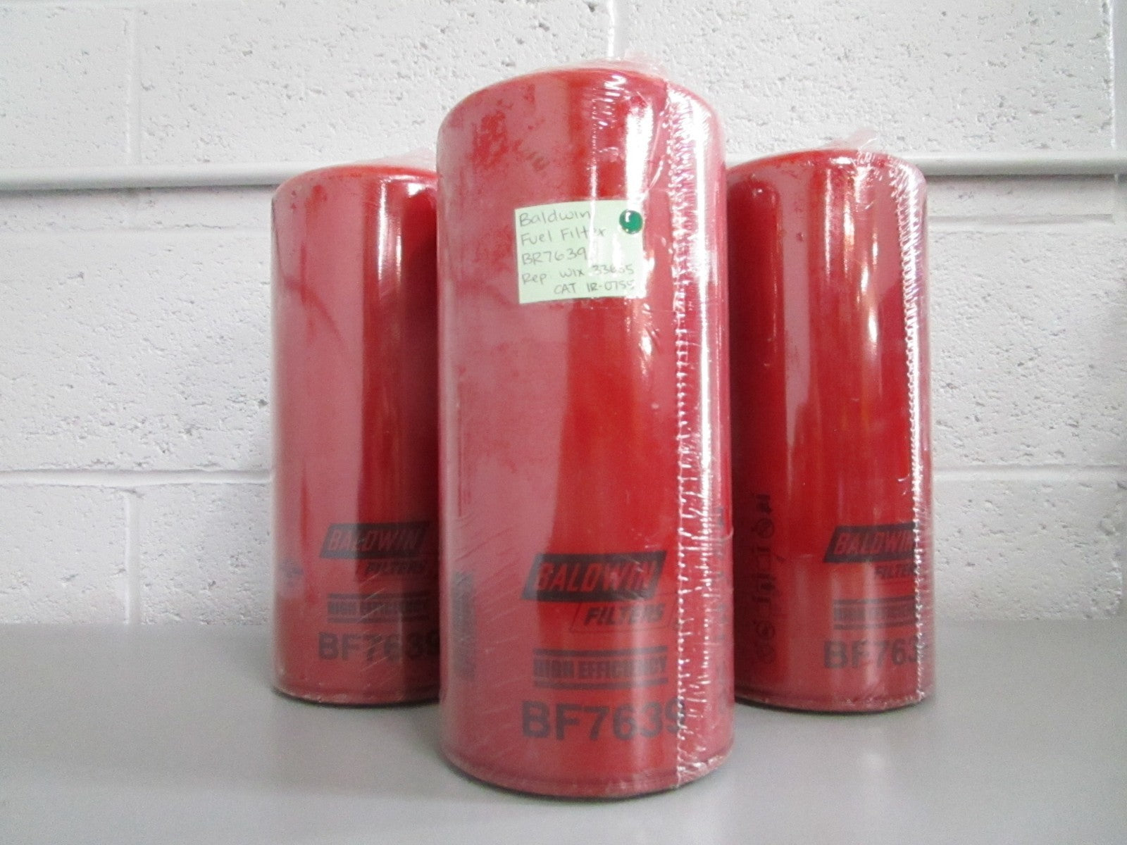 NEW (LOT OF 3) BR7639 Baldwin Fuel Filter Rep: 33685 Wix 1R-0755 CAT 0820
