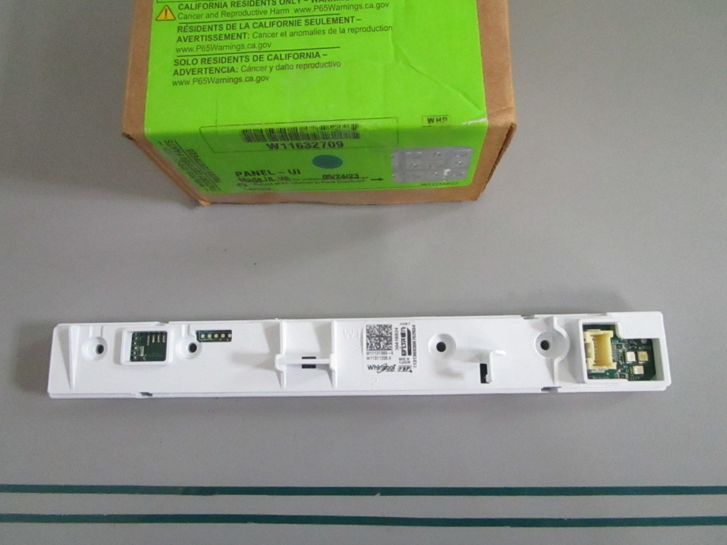 Whirlpool NEW OEM Dishwasher UI Control Panel W11632709 NOS Factory Part 0820