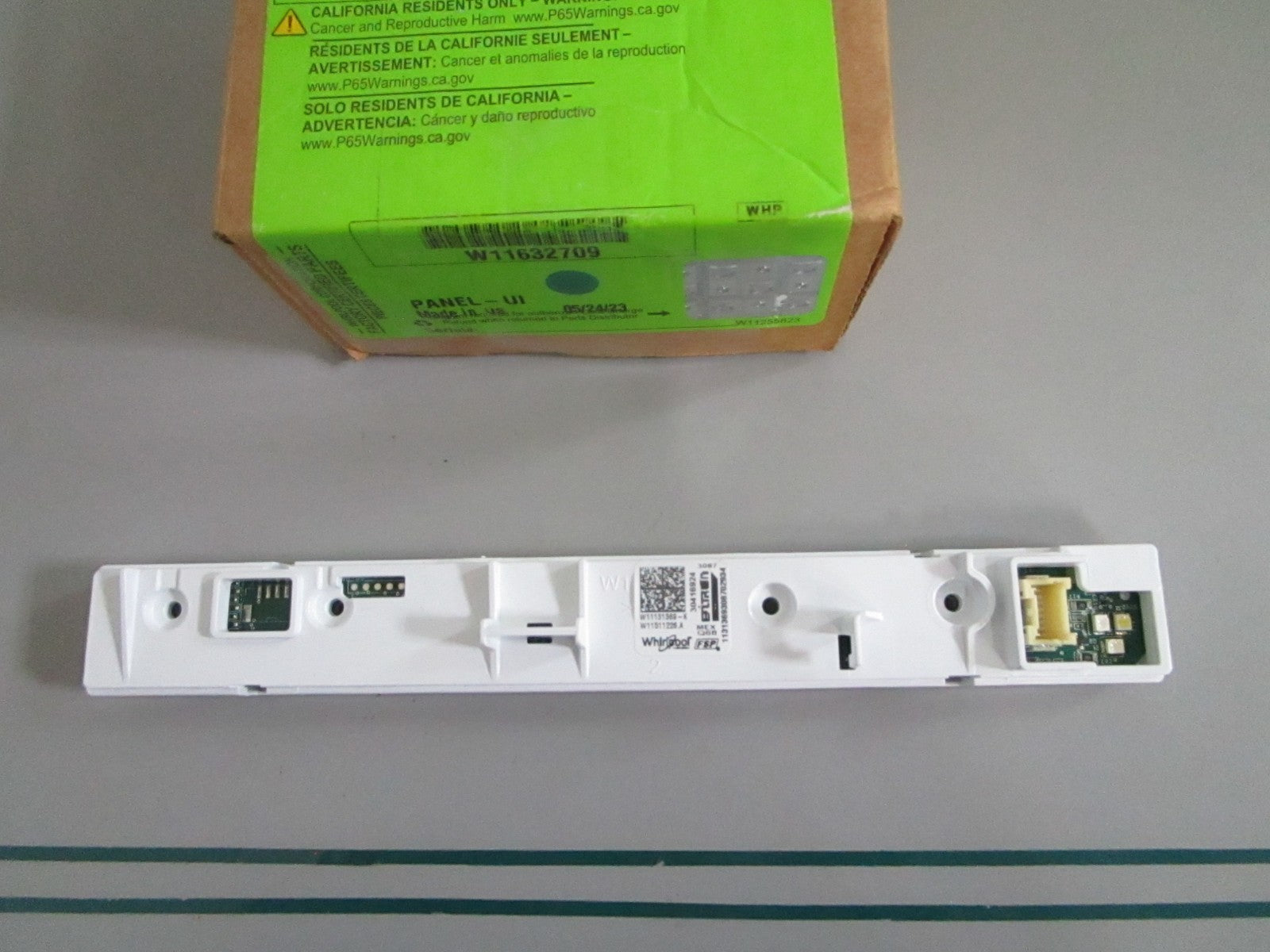 Whirlpool NEW OEM Dishwasher UI Control Panel W11632709 NOS Factory Part 0820