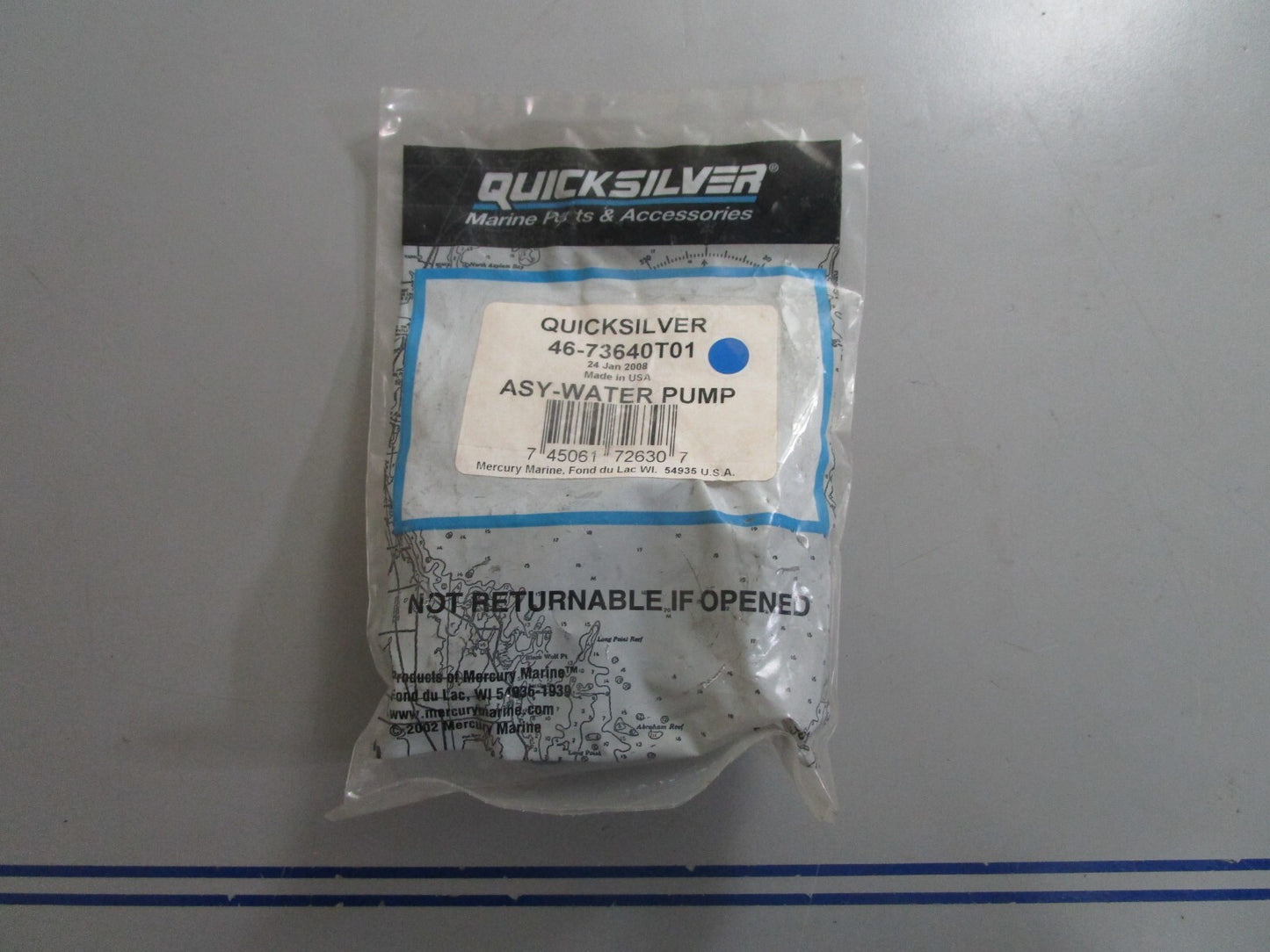 *NEW OEM* 0720 Mercury Quicksilver Water Pump Ay 46-73640T01