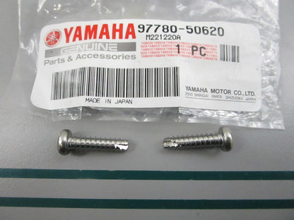 NEW OEM (LOT OF 2) 97780-50620-00 Yamaha Tapping Screw 0810