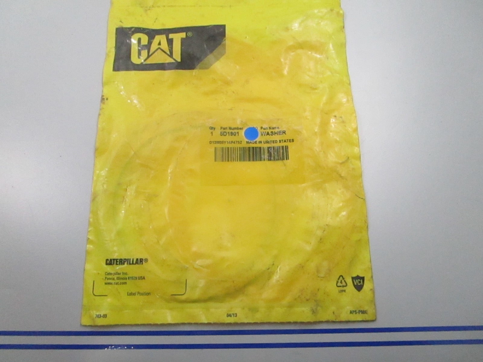 *NEW OEM* 0810 CAT Washer 5D-1901