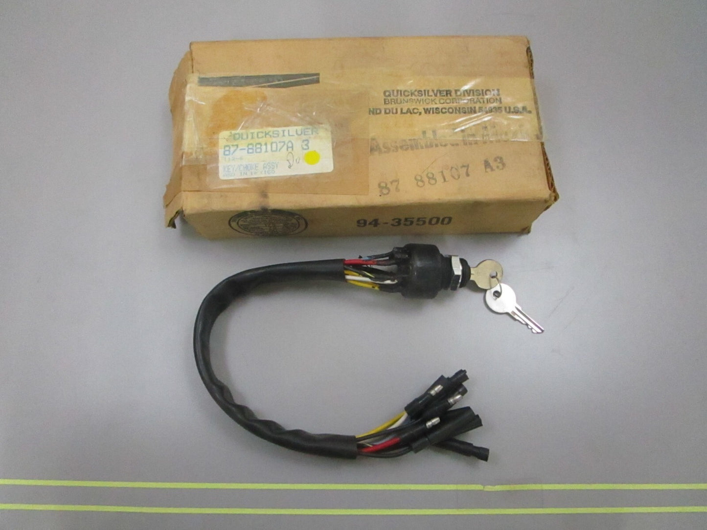 *NEW OEM* 0810 Mercury Quicksilver Key & Choke Assembly 87-88107A3