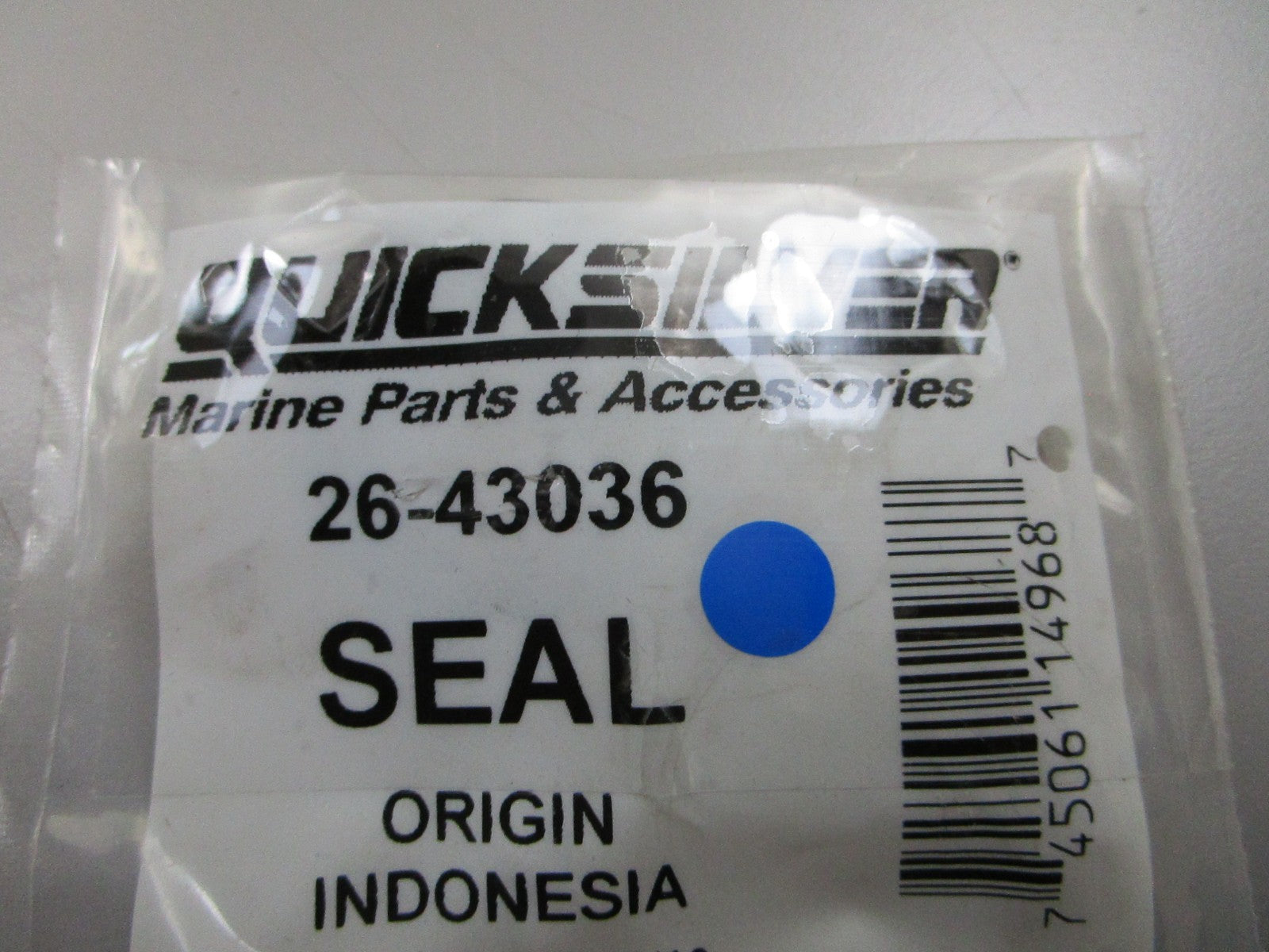 *NEW OEM* 0810 Mercury Quicksilver Seal 26-43036