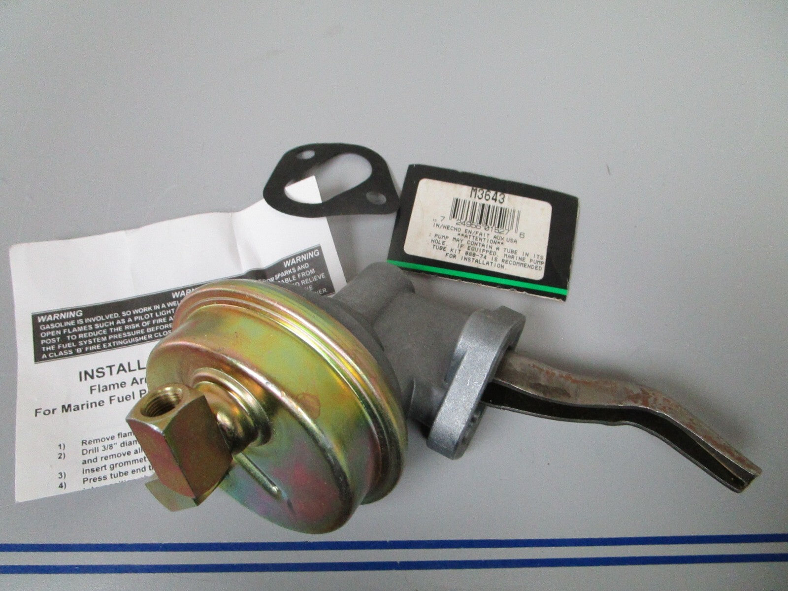 *NEW* 0810 Carter Fuel Pump M3643 Replaces: OMC 380986 0380986