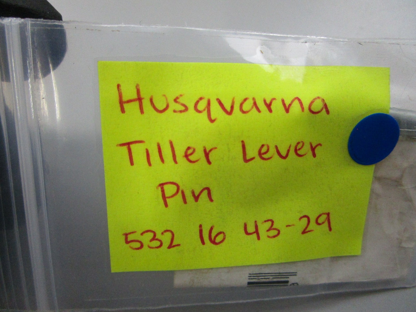 NEW OEM 532 16 43-29 Husqvarna Tiller Lever Pin 0810