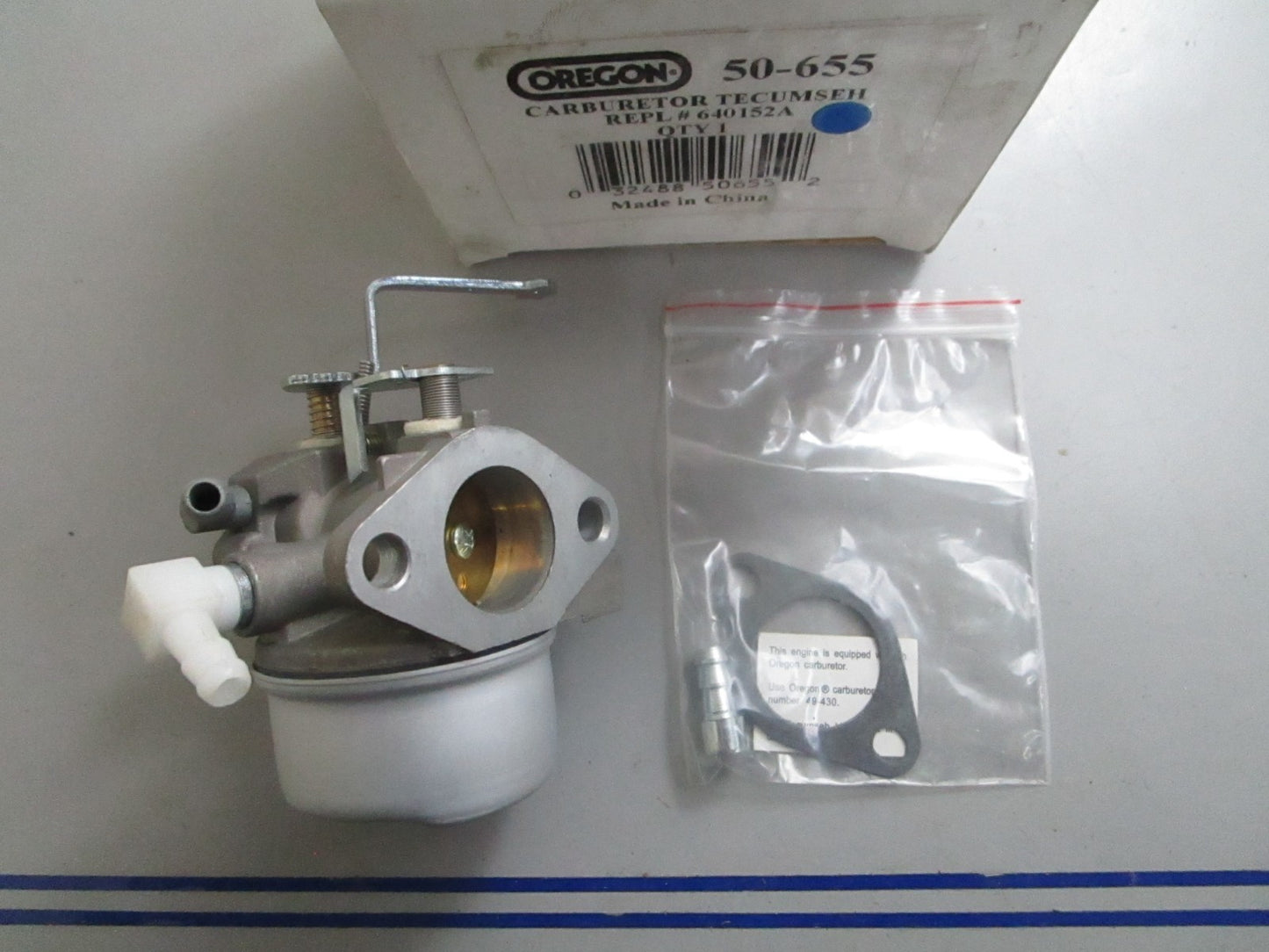 *NEW* 0820 Oregon Carburetor Assy 50-655 Replaces: Tecumseh 640152A