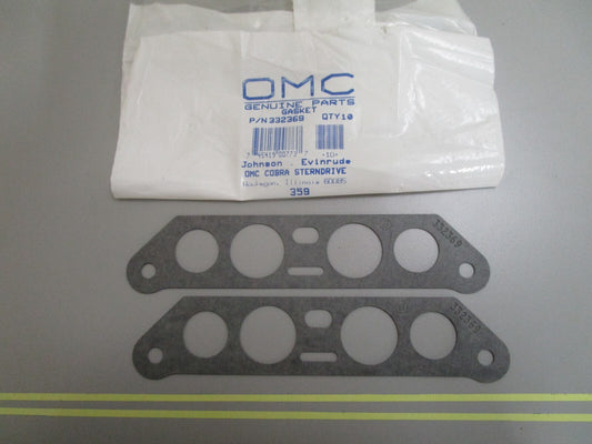 *NEW OEM* (LOT OF 2) 0810 OMC Johnson Evinrude Gasket 332369 0332369