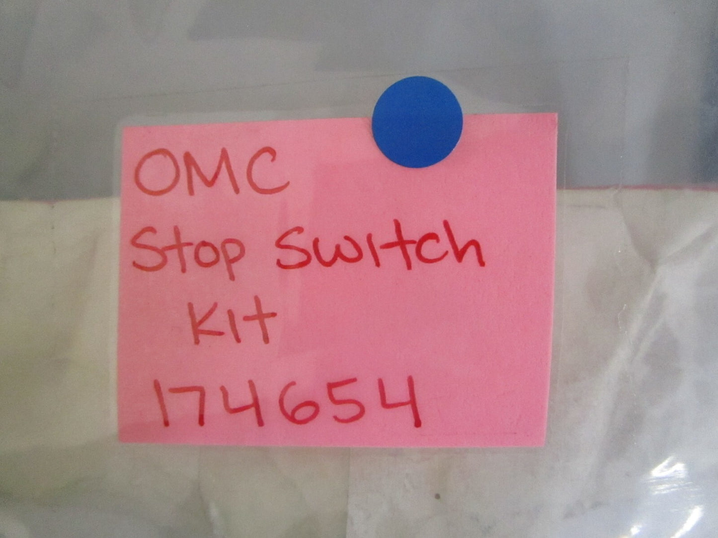 *NEW OEM* 0810 OMC Johnson Evinrude Stop Switch Kit 174654 0174654