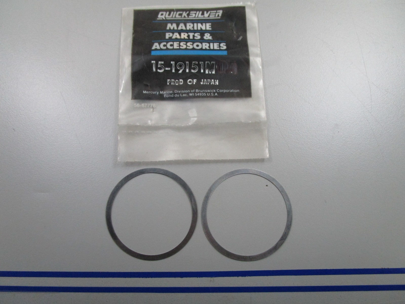 *NEW OEM* (LOT OF 2) 0810 Mercury Quicksilver Shim 15-19151M