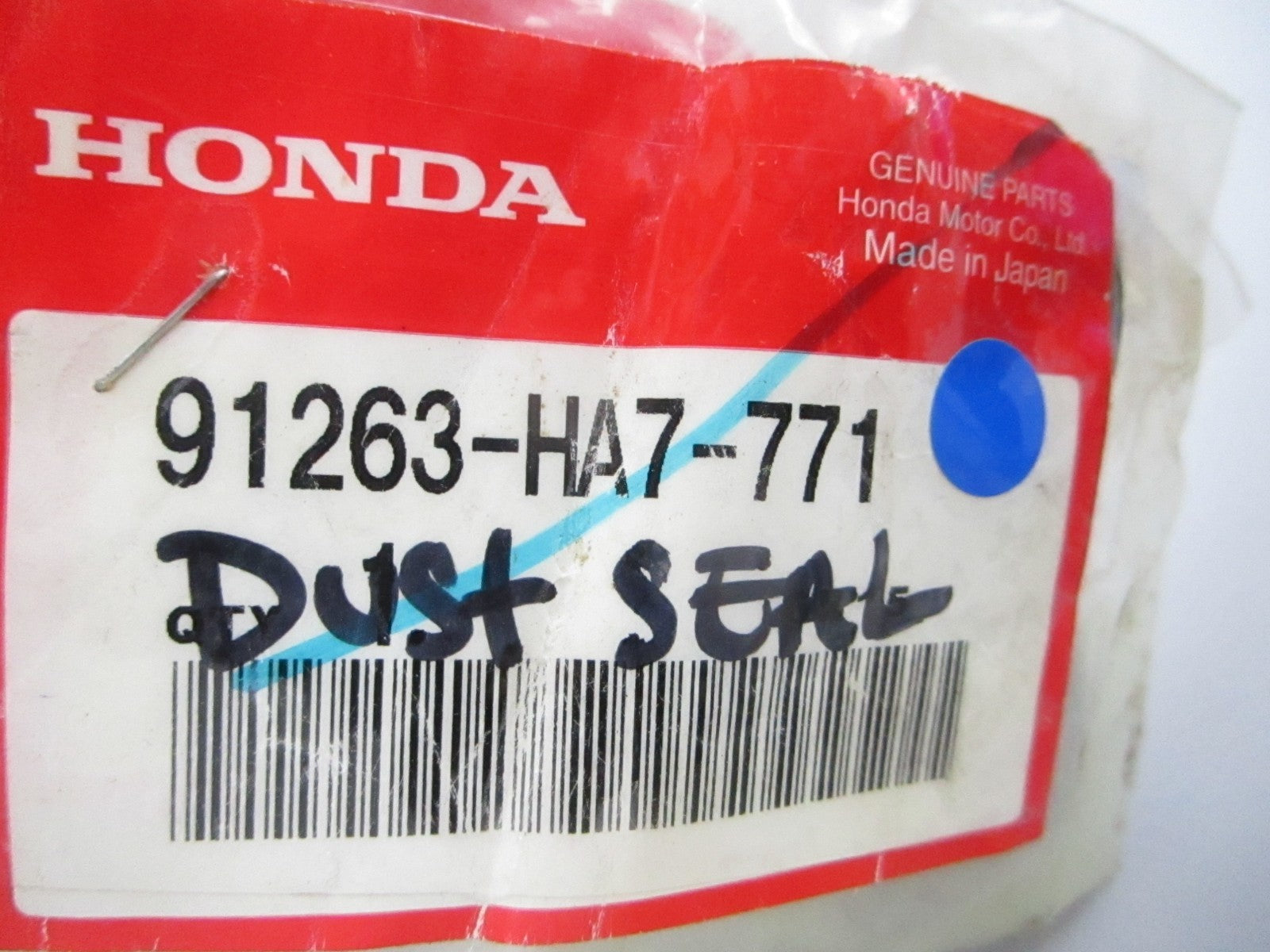 NEW OEM (LOT OF 2) 91263-HA7-771 Honda Dust Seal 0810