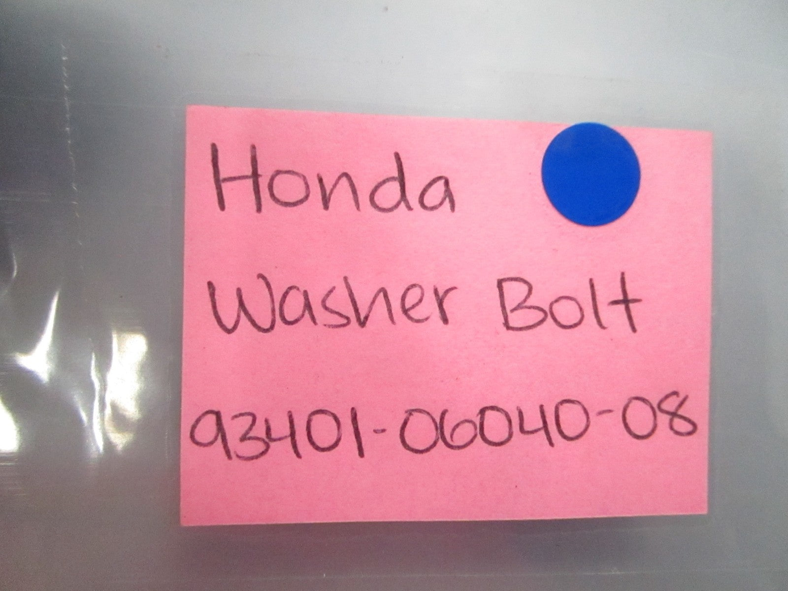 NEW OEM (LOT OF 5) 93401-06040-08 Honda Washer Bolt 0810