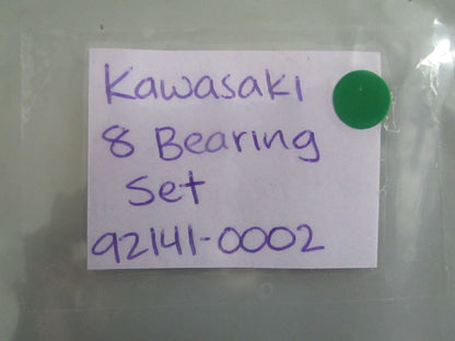 NEW OEM 92141-0002 Kawasaki 8 Bearing Set 0820
