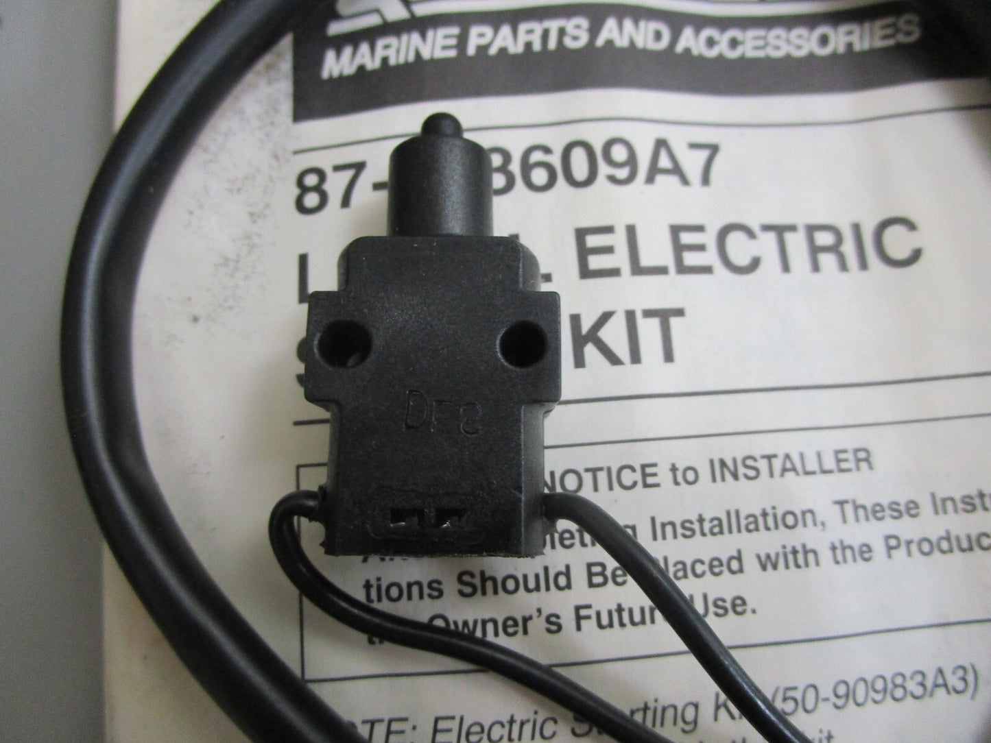 *NEW OEM* 0820 Mercury Quicksilver Switch Conversion Kit 87-823609A7