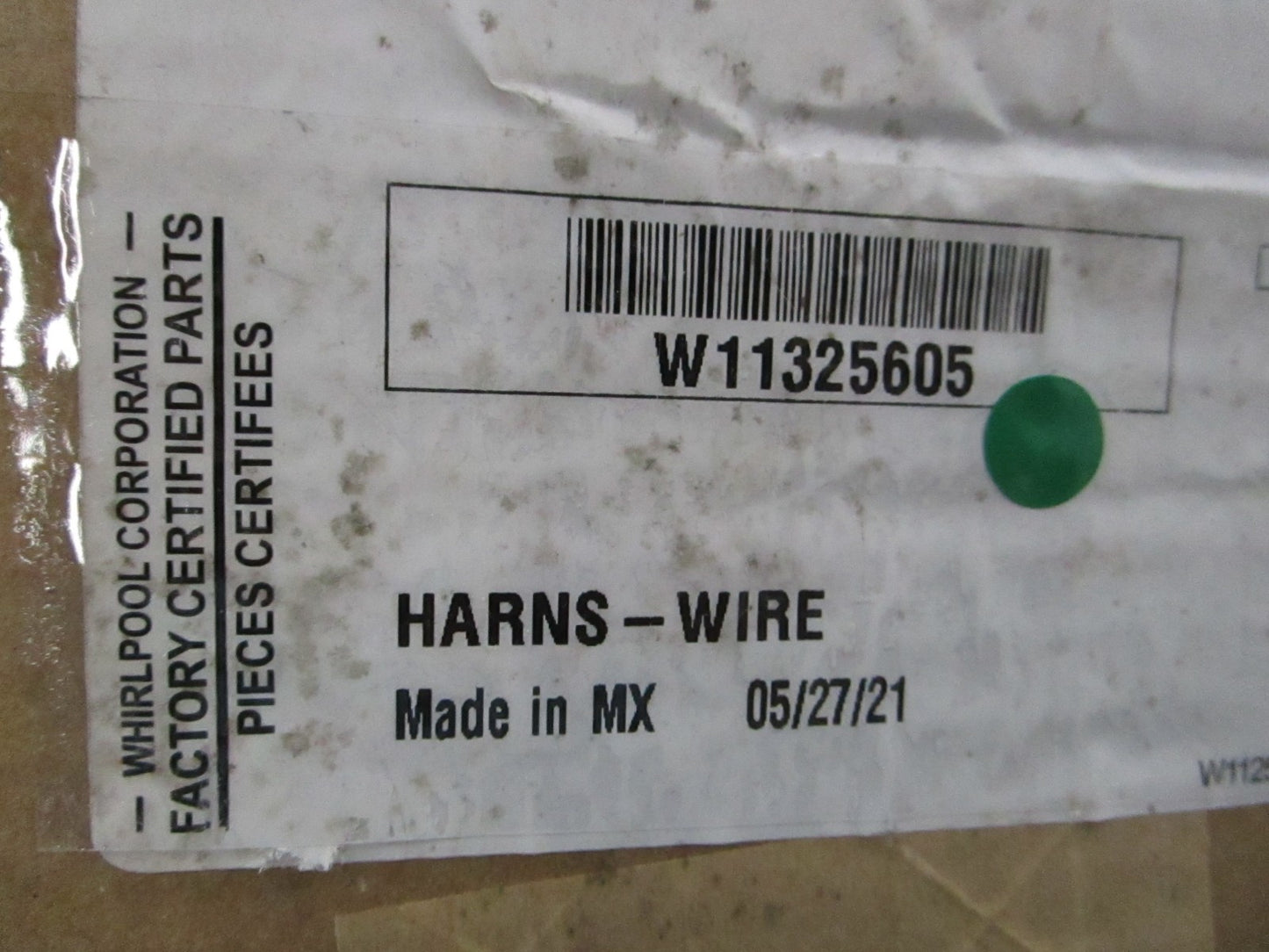 NEW OEM W11325605 Whirlpool Wire Harness 0810