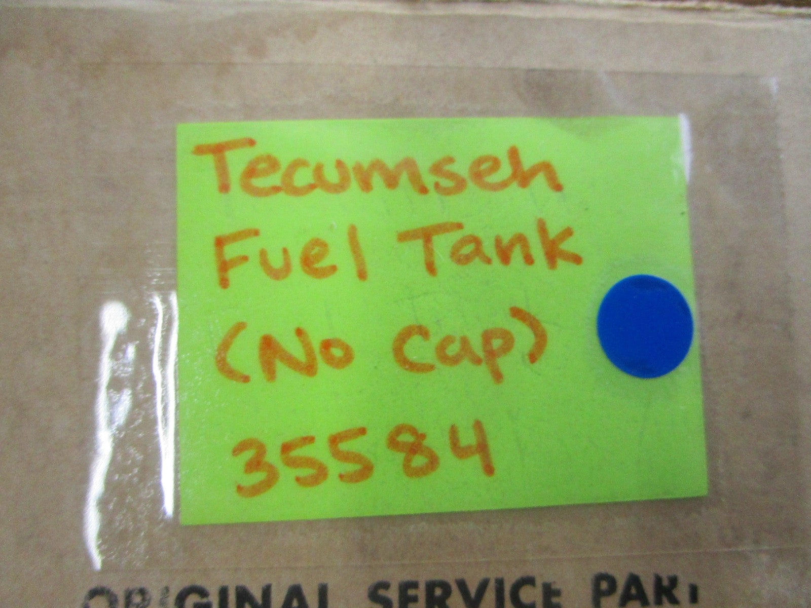 NEW OEM 35584 Tecumseh Fuel Tank (No Cap) 0810