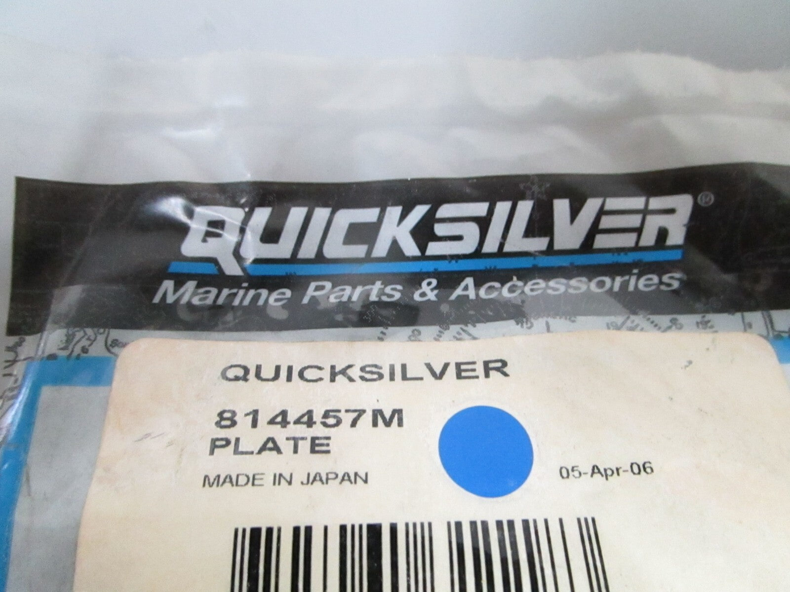 *NEW OEM* 0810 Mercury Quicksilver Plate 814457M