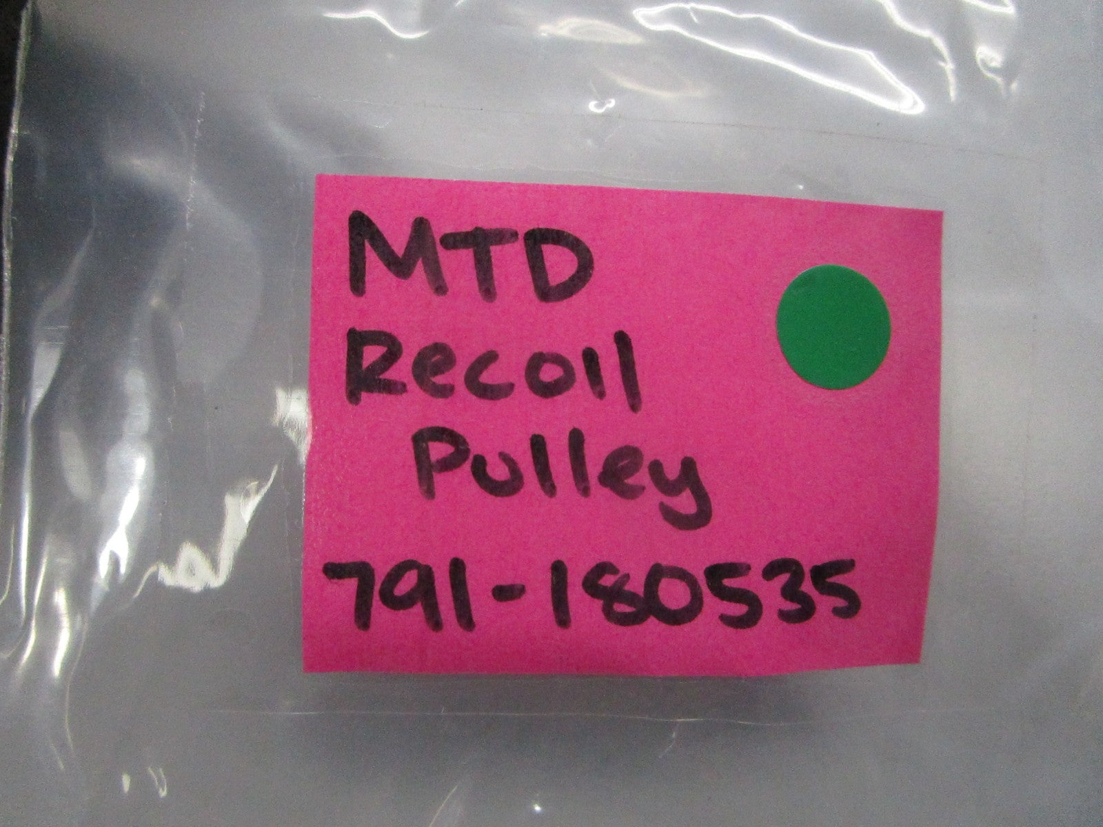 NEW OEM 791-180535 MTD Recoil Pulley 0810