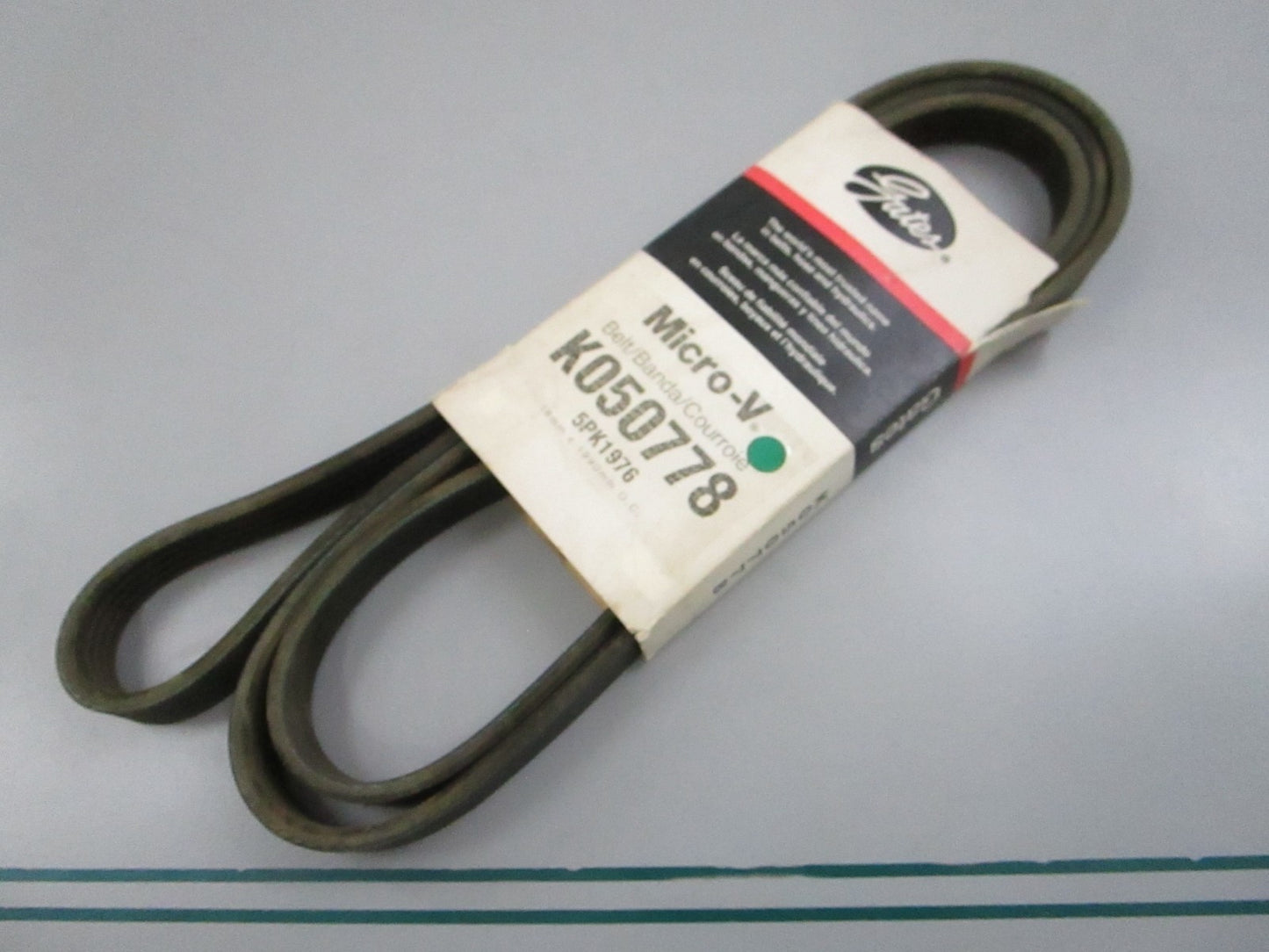 Gates K050778 Micro-V Serpentine Belt 5-Rib 78.5in NEW 0810