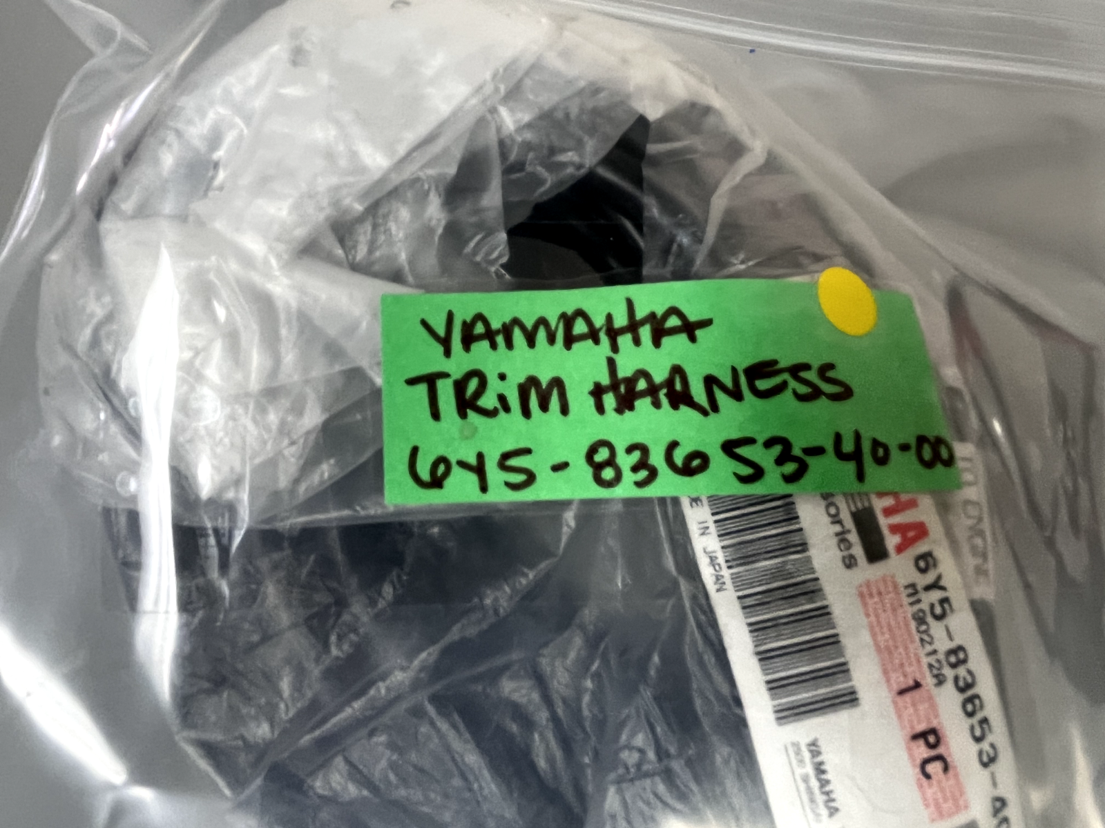 *NEW OEM* 0720 Yamaha Trim Harness 6Y5-83653-40-00
