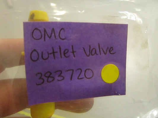 *NEW OEM* (LOT OF 2) 0810 OMC Johnson Evinrude Outlet Valve 383720 0383720