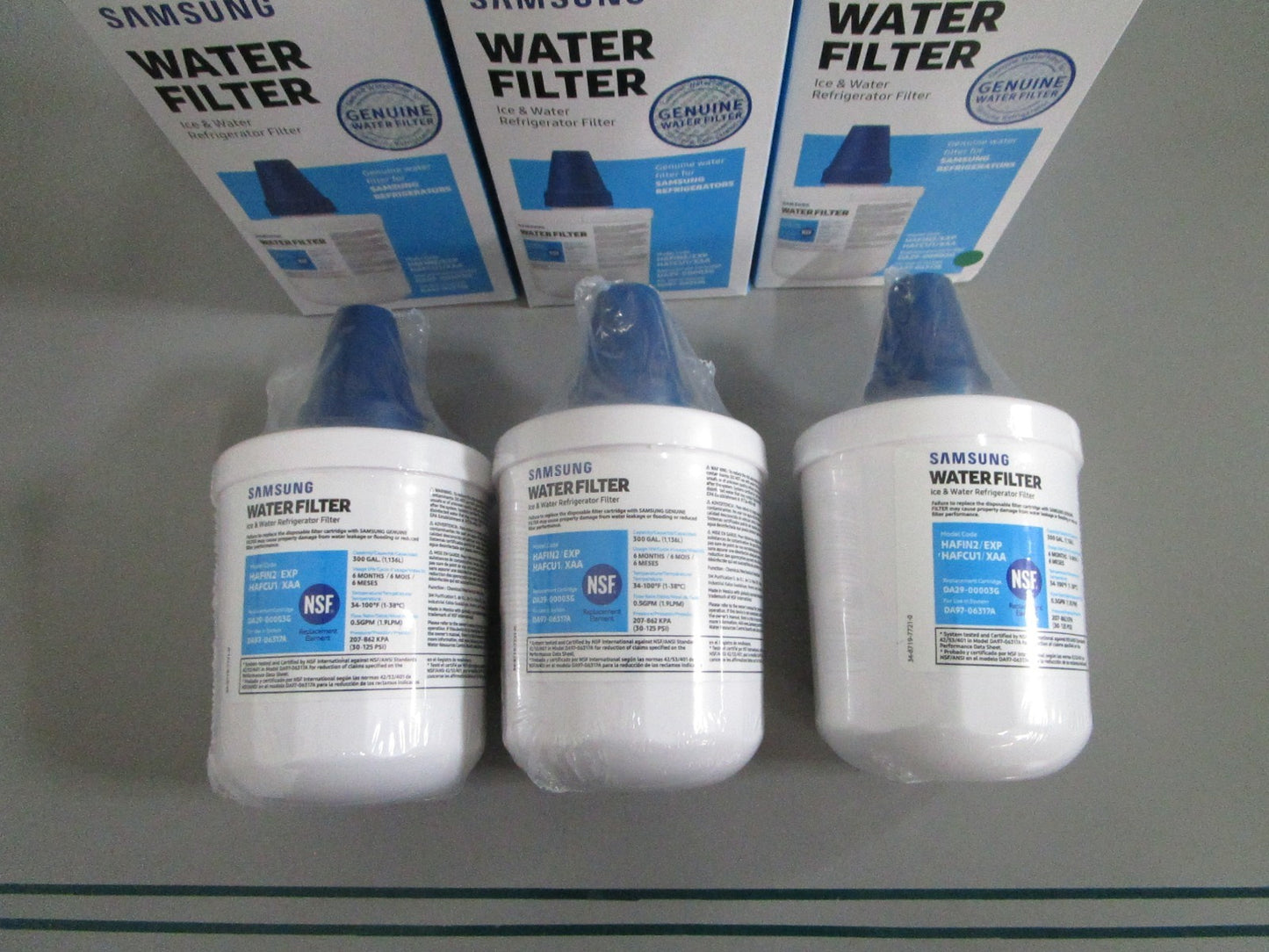 Samsung NEW OEM DA29-00003G HAF-CU1 Refrigerator Water Filter Lot of 3 0820