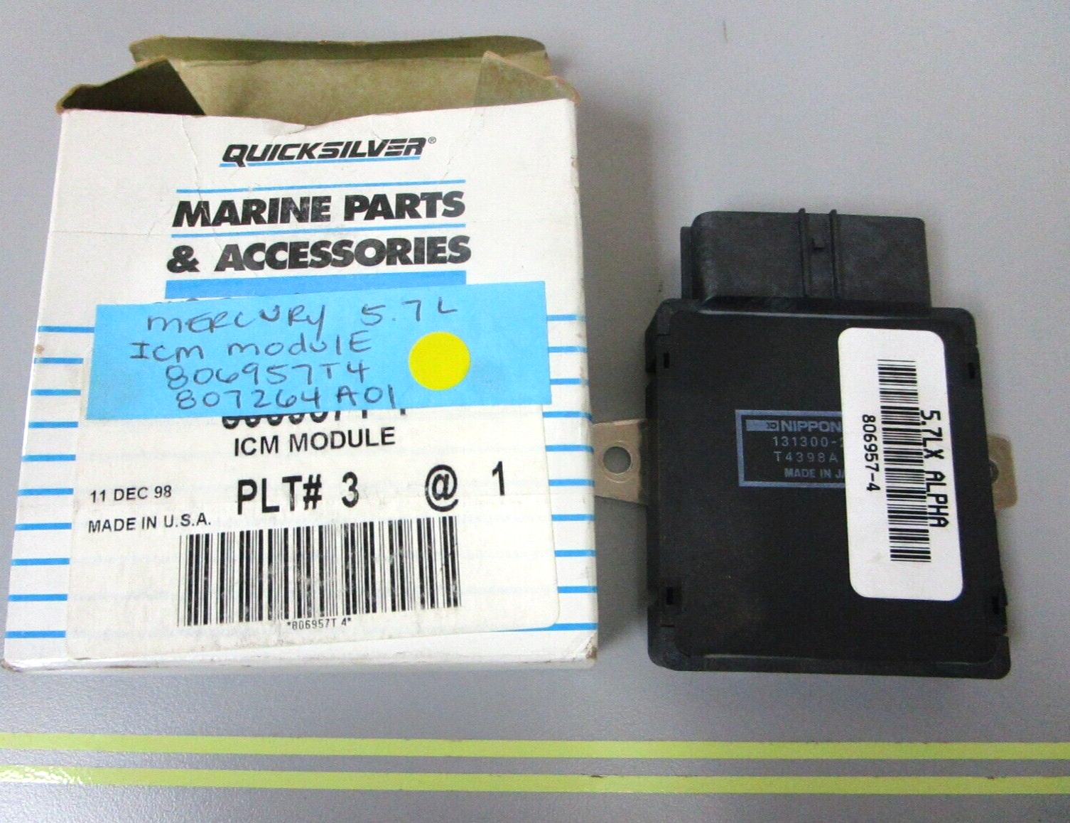*NEW OEM* 0720 Mercury Quicksilver 5.7L Alpha ICM Module 806957T4 807264A01