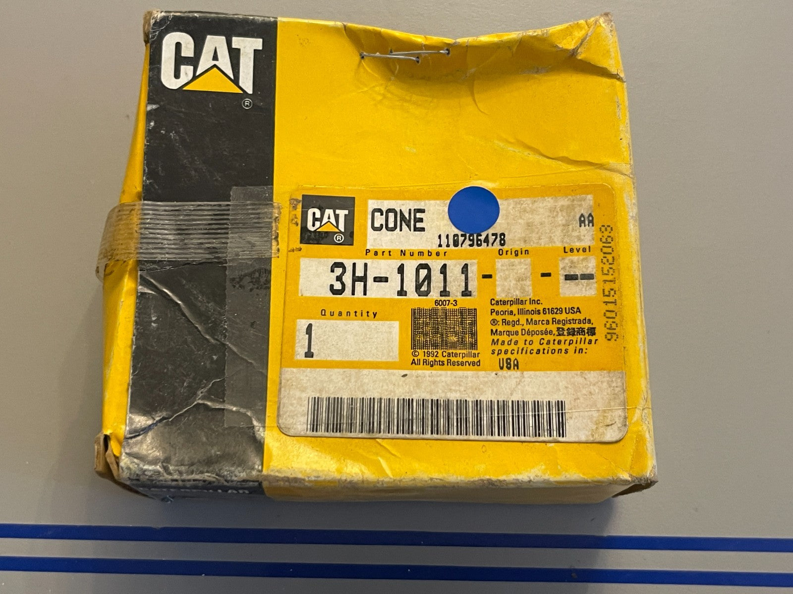 NEW OEM 3H-1011 CAT Caterpillar Cone Assembly 0720