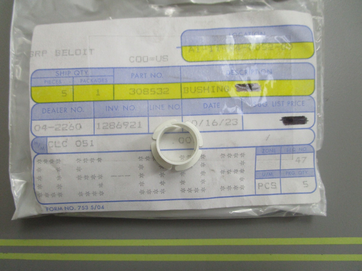 *NEW OEM* 0810 OMC Johnson Evinrude Bushing 308532 0308532