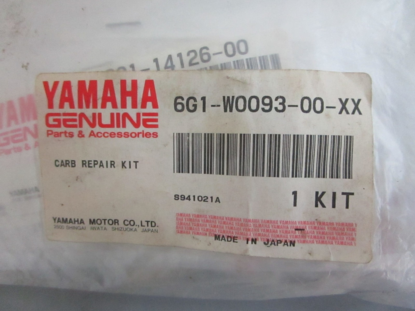 *NEW OEM* 0820 Yamaha Carburetor Repair Kit 6G1-W0093-00-XX
