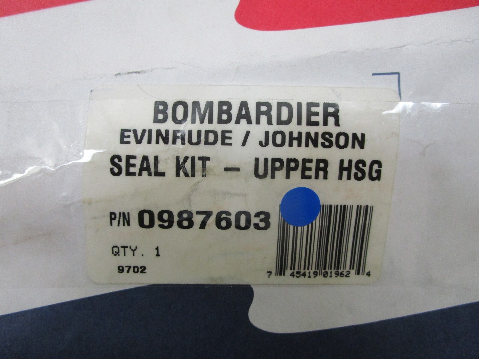 *NEW OEM* 0810 OMC Johnson Evinrude Upper Housing Seal Kit 987603 0987603
