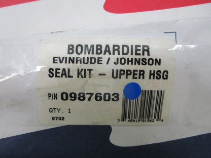 *NEW OEM* 0810 OMC Johnson Evinrude Upper Housing Seal Kit 987603 0987603