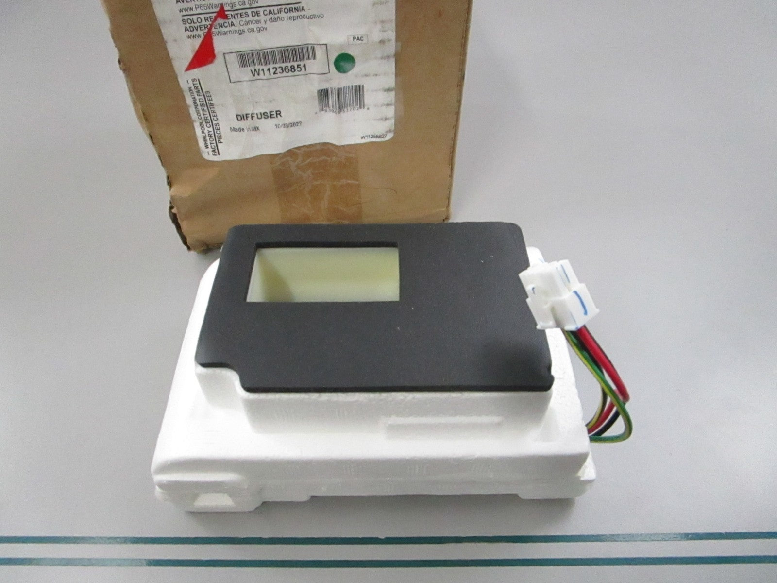 NEW OEM W11236851 Whirlpool Diffuser 0810