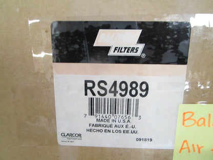 NEW RS4989 Baldwin Air Filter Rep: AF26207 Fleetguard 42847 Wix 87847 Dayco 0820