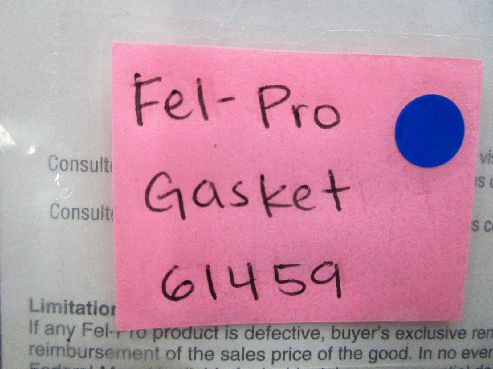 *NEW* 0810 Fel-Pro Gasket 61459