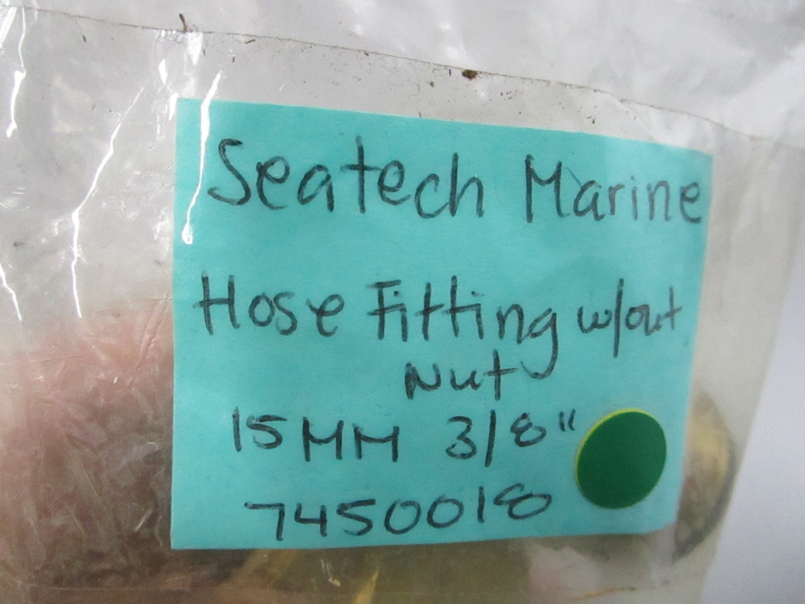 NEW 7450018 Seatech Marine Hose Fitting w/o Nut 15mm 3/8" 0810