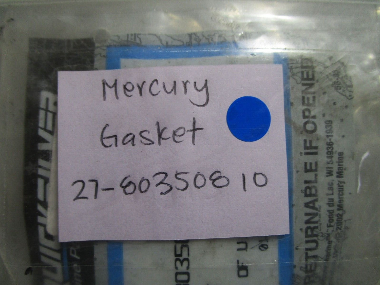*NEW OEM* 0770 Mercury Quicksilver Gasket 27-80350810