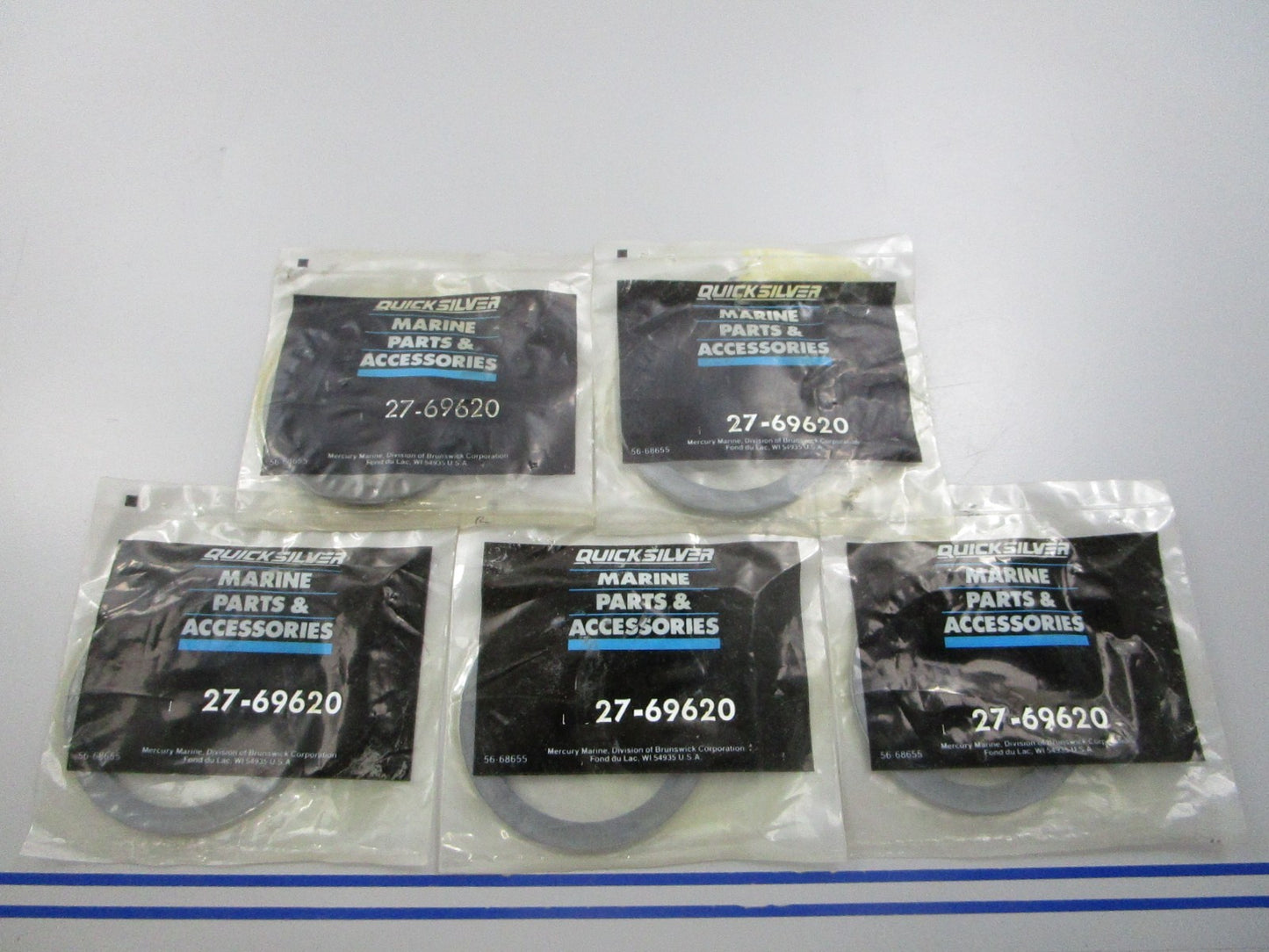 NEW OEM (LOT OF 5) 27-69620 Mercury Quicksilver Gasket 0810