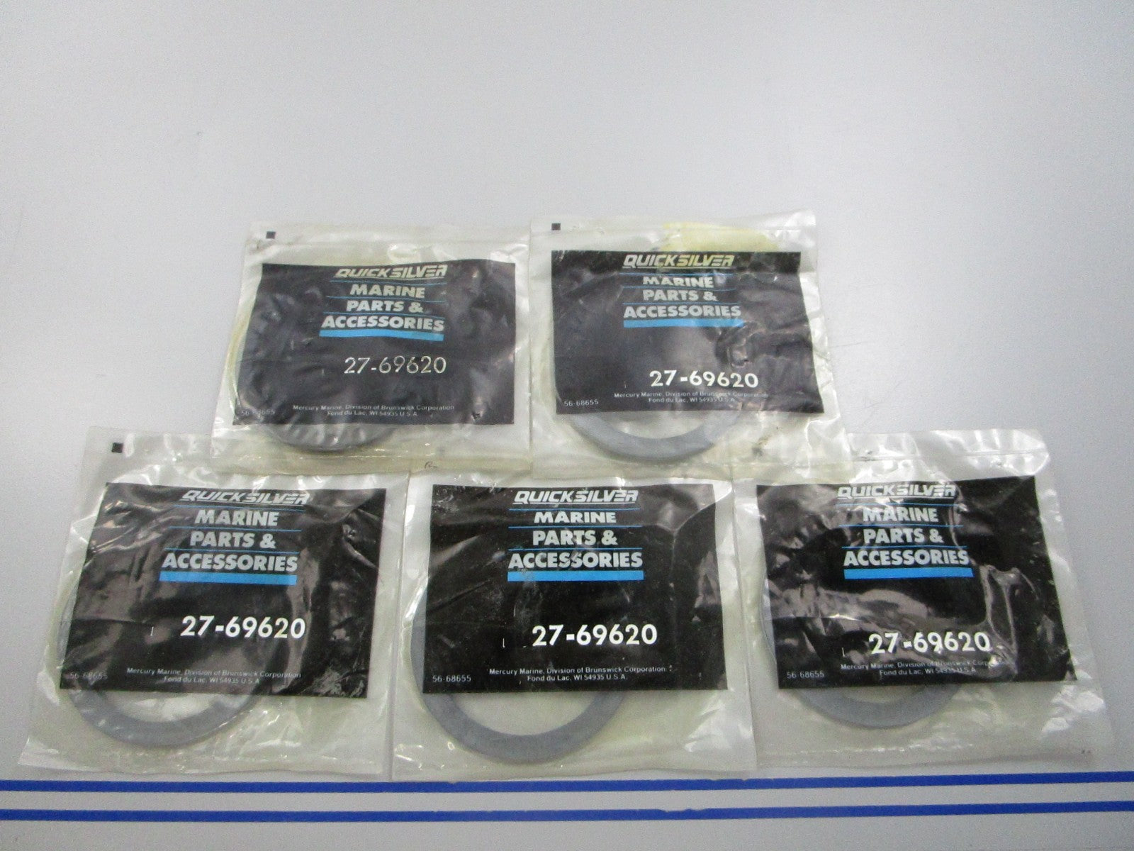 NEW OEM (LOT OF 5) 27-69620 Mercury Quicksilver Gasket 0810