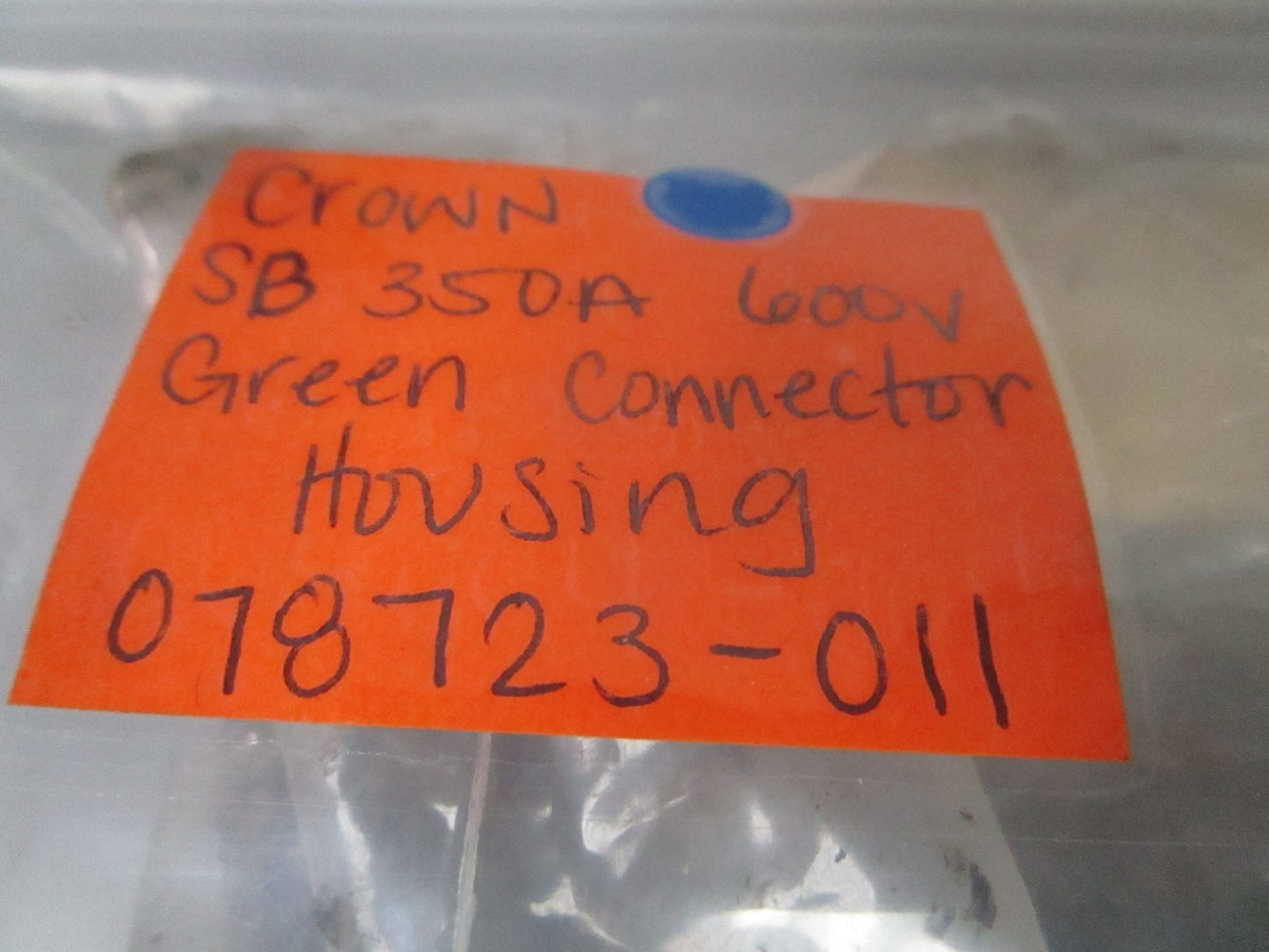 *NEW OEM* 0720 Crown SB 350A 600V Green Connector Housing 078723-011