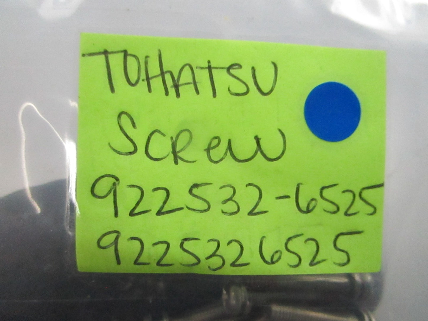 *NEW OEM* (LOT OF 4) 0810 Tohatsu Screw 922532-6525 9225326525