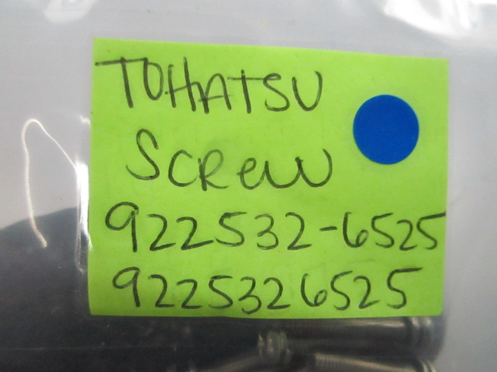 *NEW OEM* (LOT OF 4) 0810 Tohatsu Screw 922532-6525 9225326525