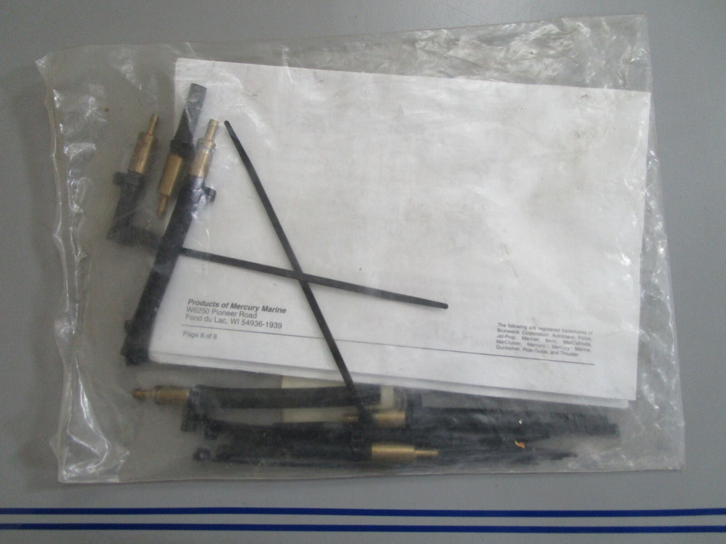 *NEW OEM* 0820 Mercury Quicksilver Check Valve Kit 21-858945A2