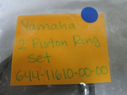 *NEW OEM* 0770 Yamaha 2 Piston Ring Set 644-11610-00-00